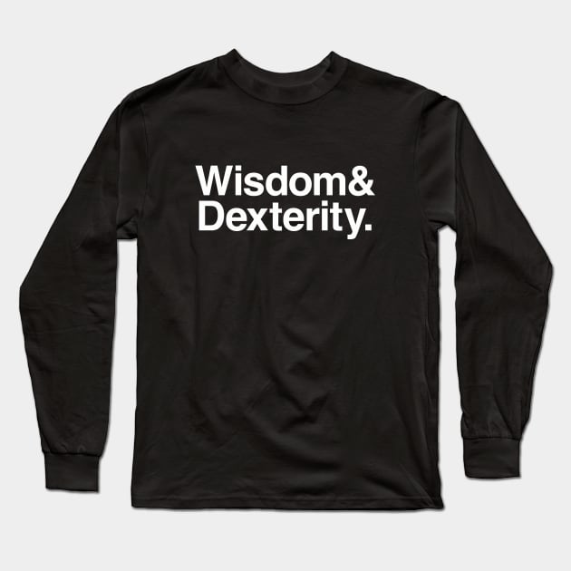 Ampersand Mainstat - WIS & DEX Long Sleeve T-Shirt by Crit Edition